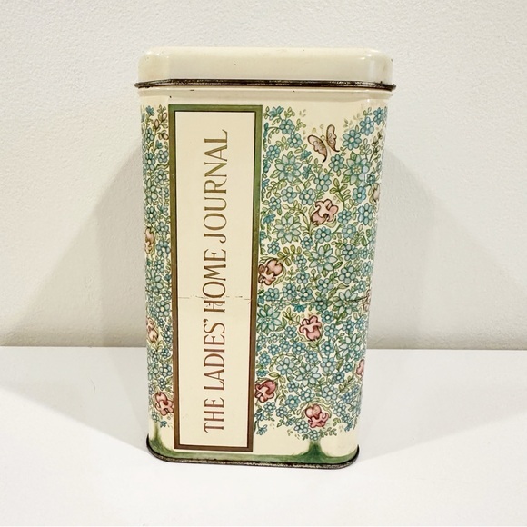 Vintage Ladies' Home Journal Tin Feminine Floral Decor - Picture 5 of 9